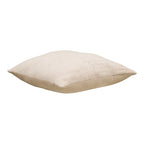 Coussin Leros velours côtelé beige vue de face