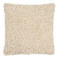 Coussin Tossa bouclé blanc cassé