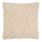 Coussin Tossa bouclé blanc cassé