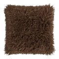 Coussin Zaria poils longs brun