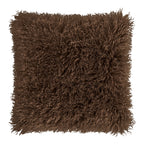 Coussin Zaria poils longs brun