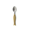 Cuillère bicolore à manche poisson 18 cm