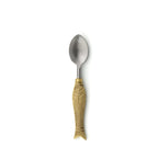 Cuillère bicolore à manche poisson 18 cm