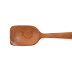 Cuillère à dessert en teck à cuilleron carré 13 cm, vue 3