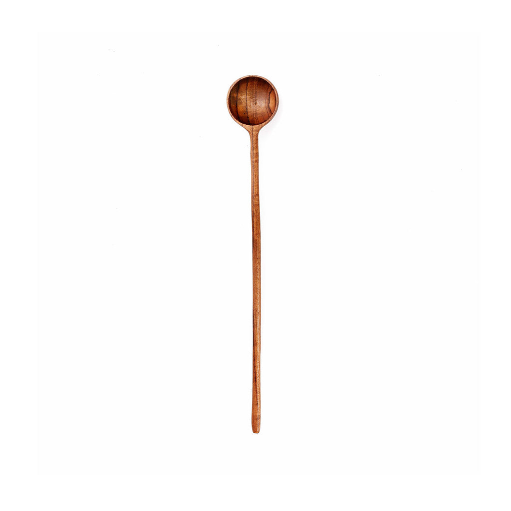 Cuillère doseuse en teck à cuilleron creux 19 cm