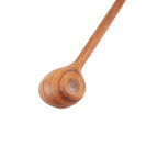 Cuillère doseuse en teck à cuilleron plat 19 cm, vue 5
