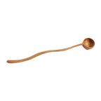 Cuillère doseuse en teck à manche ondulé 22 cm, vue 3