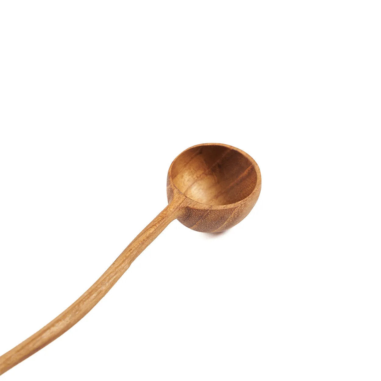 Cuillère doseuse en teck à manche ondulé 22 cm, vue 4