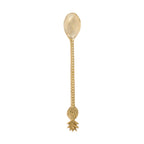 Cuillère longue Ananas en laiton doré 20 cm