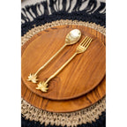 Cuillère Palmier en laiton doré 22 cm, vue 3