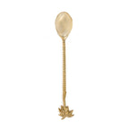 Cuillère Palmier en laiton doré 22 cm