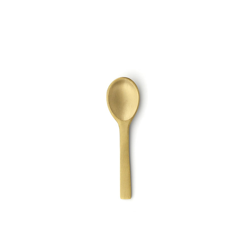 Dimensions Cuillère à sel en laiton doré 7 cm
