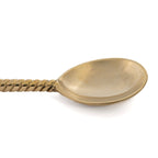 Cuillère de service Ananas en laiton doré 26 cm, vue 4