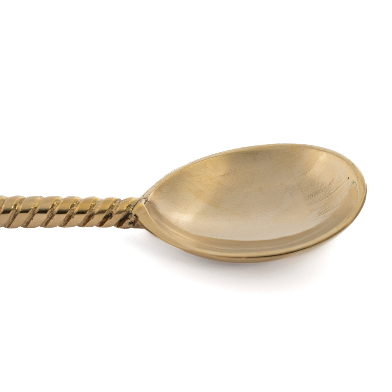 Cuillère de service Ananas en laiton doré 26 cm, vue 4