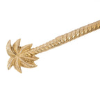 Cuillère de service Palmier en laiton doré 26 cm, vue 5