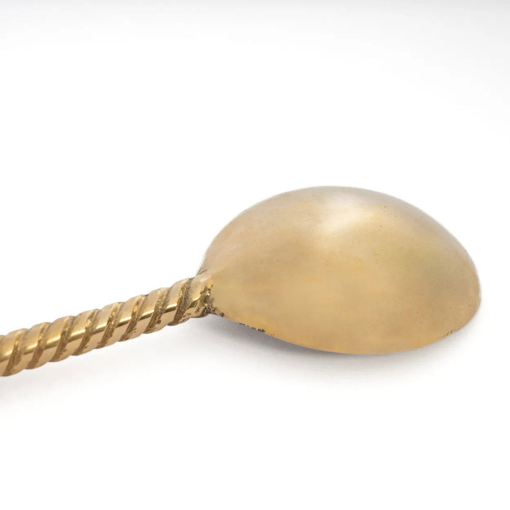 Cuillère de service Palmier en laiton doré 26 cm, vue 6
