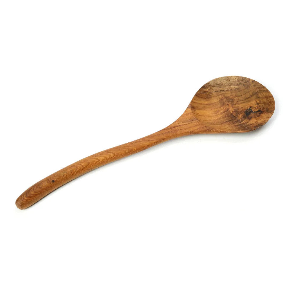 Cuillère de service en teck massif 30 cm, vue 4