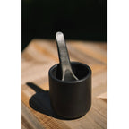 Cuillère à tapas en terre cuite noire 16 cm, vue 4