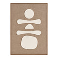 Décoration murale Diva relief brun et beige N 1 50x70