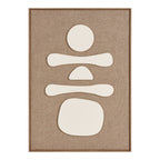 Décoration murale Diva relief brun et beige N 1 50x70