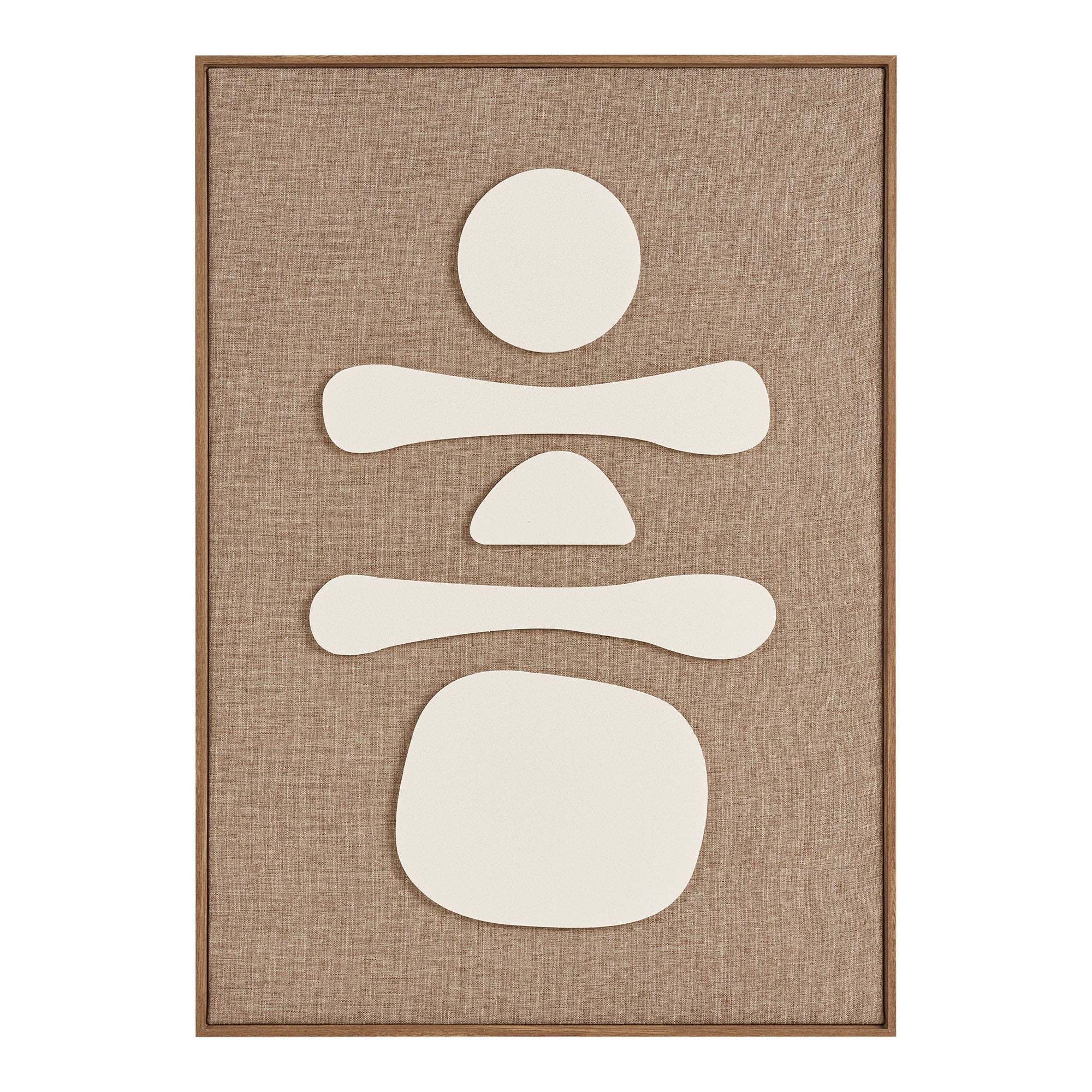 Décoration murale Diva relief brun et beige N 1 50x70