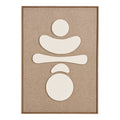 Décoration murale Diva relief brun et beige N 2 50x70
