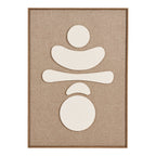 Décoration murale Diva relief brun et beige N 2 50x70