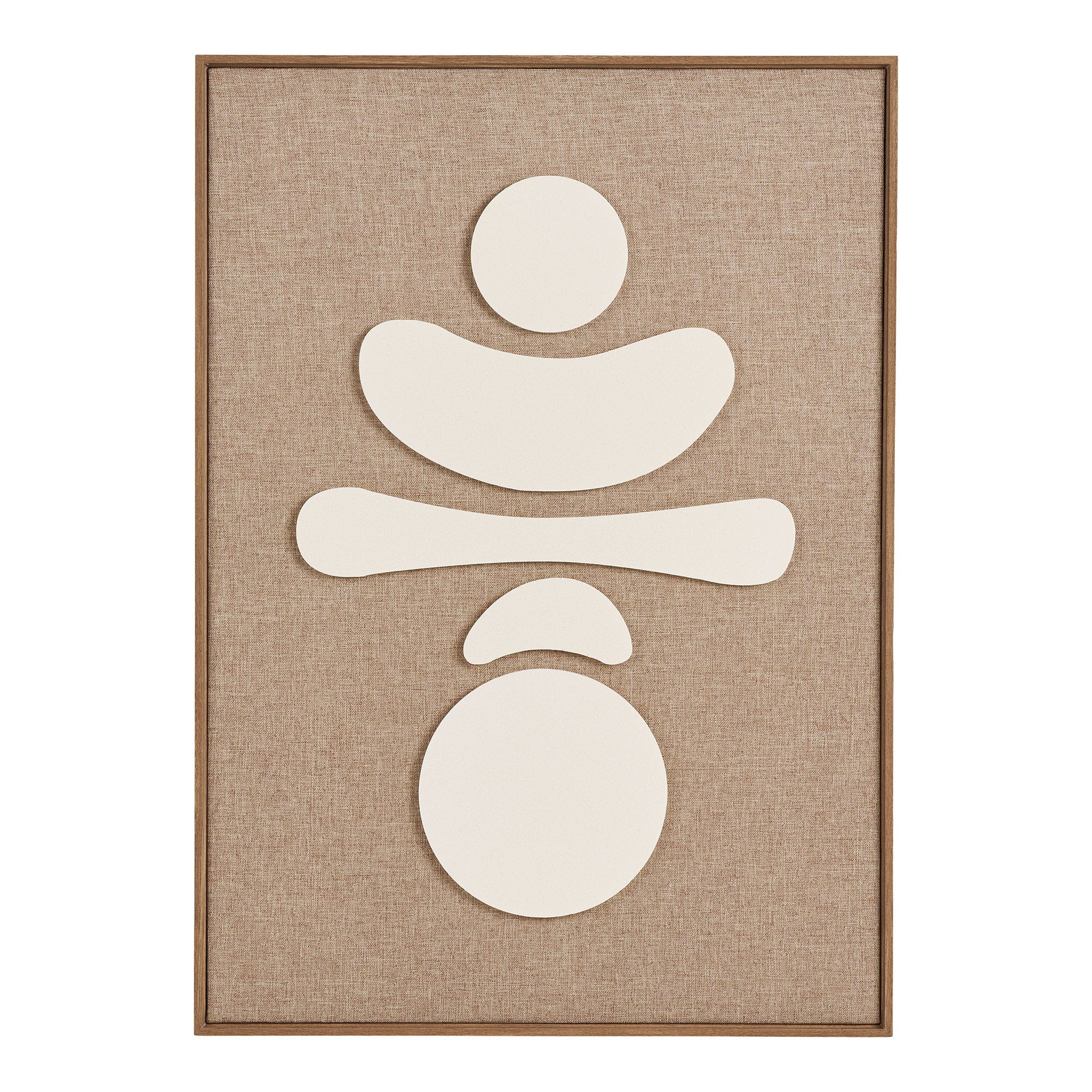 Décoration murale Diva relief brun et beige N 2 50x70