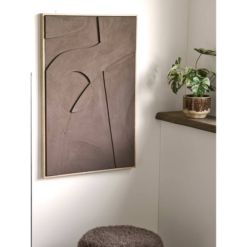 Dimensions Décoration murale en relief Isabella N°2 brun 60x90 cm