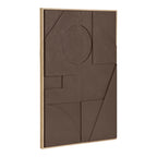 Décoration murale Isabella relief brun N 1 60x90 vue de face