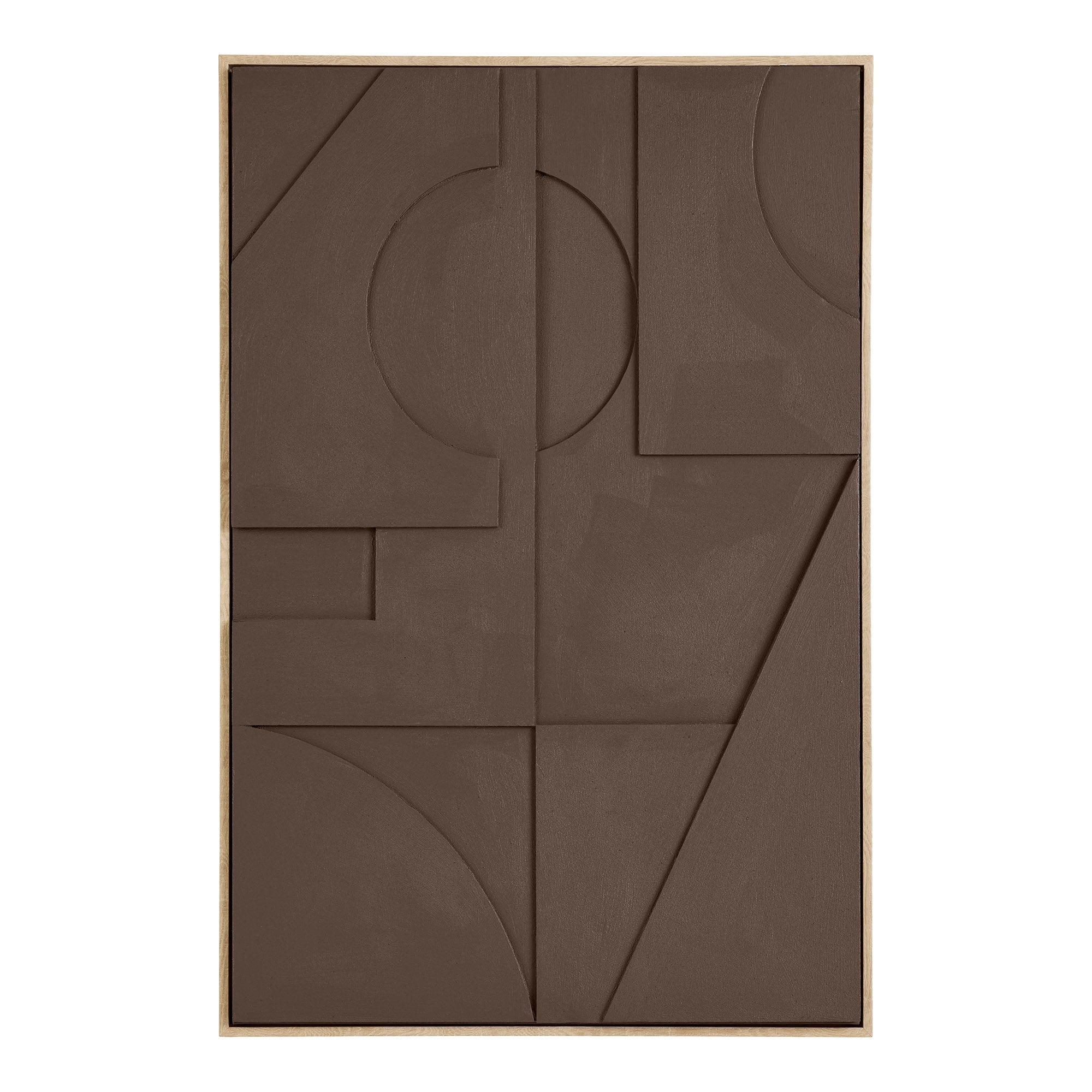 Décoration murale Isabella relief brun N 1 60x90