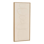 Décoration murale Victoria relief beige N 1 60x120 vue de face