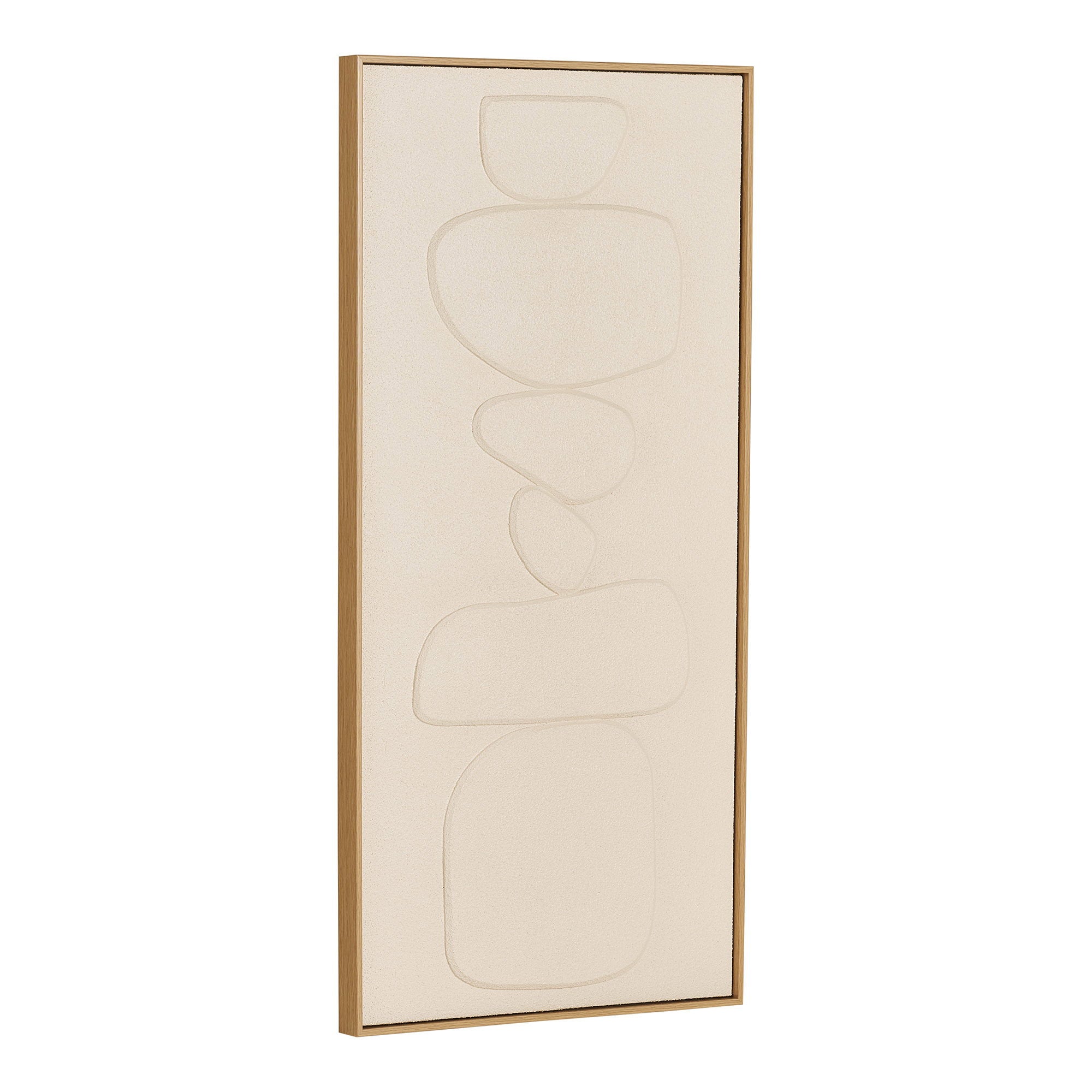 Décoration murale Victoria relief beige N 1 60x120 vue de face