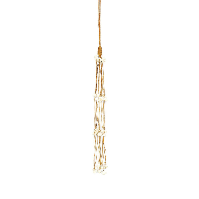 Dimensions Décoration à suspendre Long Shell en coquillages blancs 75 cm