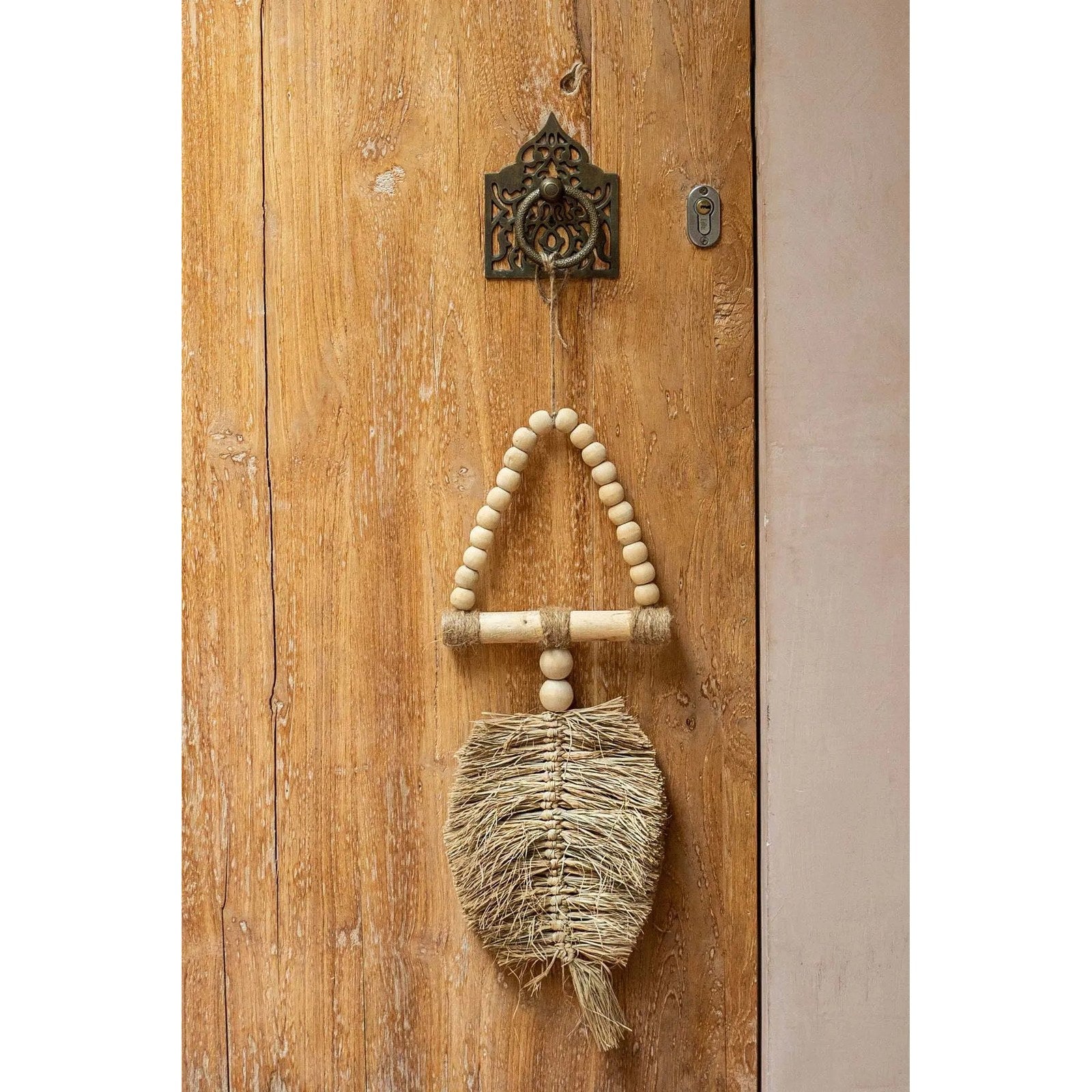 Décoration à suspendre Raffia Triangle en raphia 60 cm, vue 7