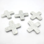 Dessous-de-plat croix en marbre blanc 12 cm, vue 5