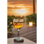 Dessous-de-verre Boho en rondelle de teck brut 10 cm, vue 7