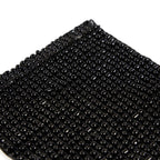 Dessous-de-verre carré Perles en perles noires 11 cm, vue 5