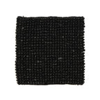 Dessous-de-verre carré Perles en perles noires 11 cm
