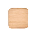 Dessous-de-verre carré en teck brossé naturel 10 cm