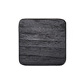 Dessous-de-verre carré en teck brossé noir 10 cm