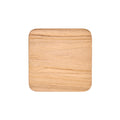 Dessous-de-verre carré en teck à grain profond 10 cm