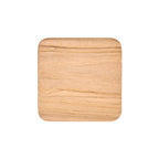 Dessous-de-verre carré en teck à grain profond 10 cm