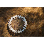 Dessous-de-verre Colonial en rotin et coquillages 15 cm, vue 4