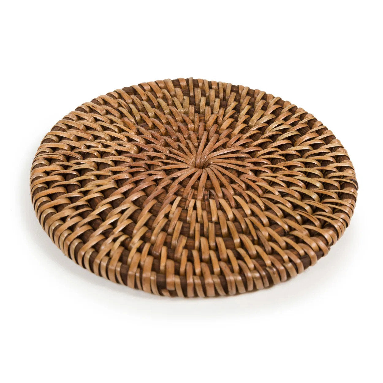 Dessous-de-verre Colonial en rotin tressé 11 cm, vue 5
