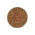 Dessous-de-verre Colonial en rotin tressé 11 cm