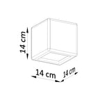 Schéma des dimensions de l'applique Nesta