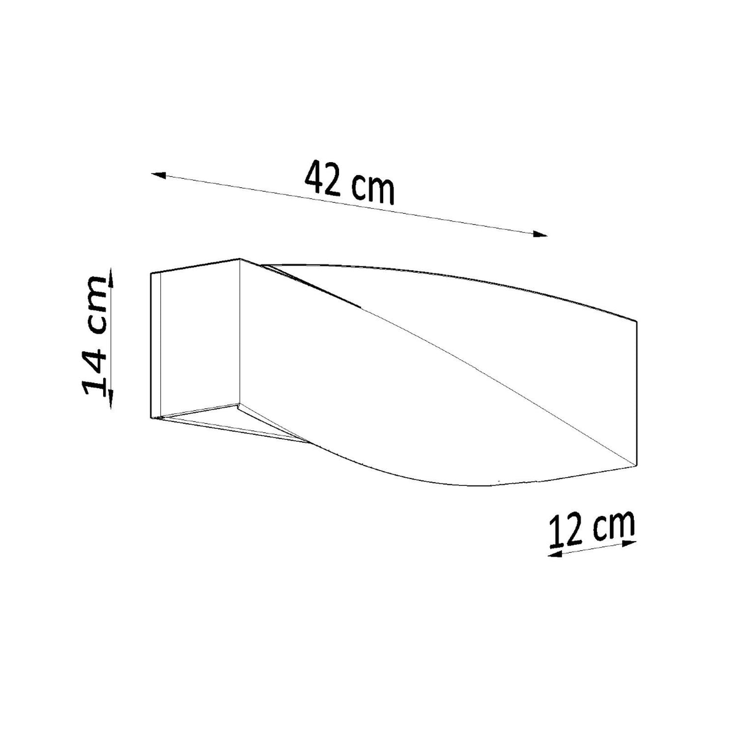 Schéma des dimensions de l'applique Sigma