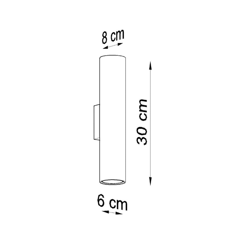 Dimensions Aplique Lagos metal blanco GU10