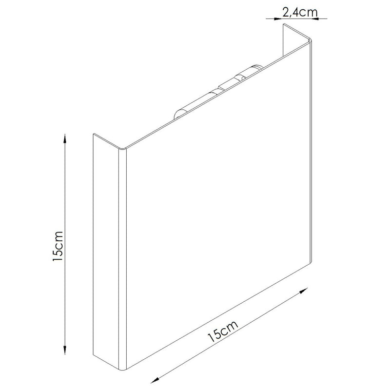 Dimensions Applique murale Vanta vert olive G9